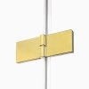NEW TRENDY Kabina prysznicowa podwójne drzwi uchylne AVEXA GOLD SHINE Linia Platinium 90x110x200 EXK-1861